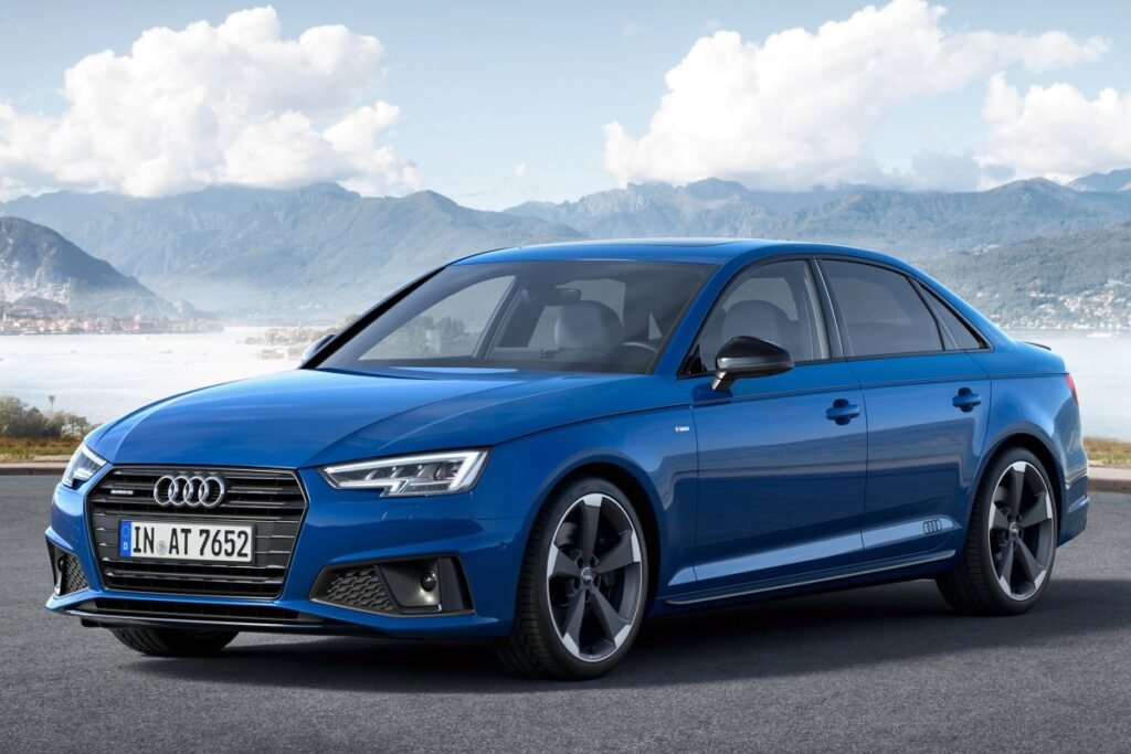 Audi A4 4-door sedan blue