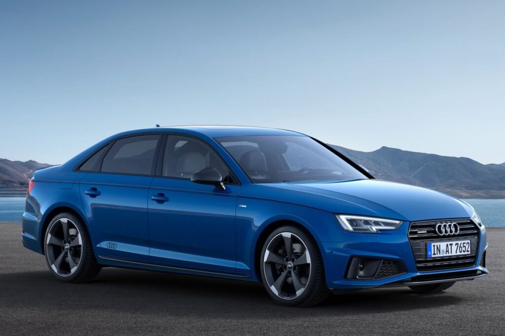 Audi A4 4-door sedan blue